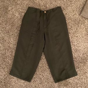 CROP GREEN PANTS